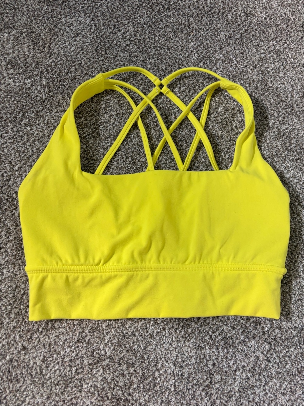 BuffBunny Neon Yellow Revolution Sports Bra